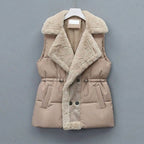 Everly Women's Warm Fur Lined Puffer Vest