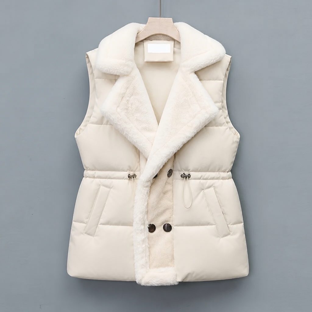 Everly Women's Warm Fur Lined Puffer Vest