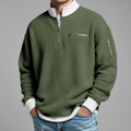 Everett Men's Waffle Knit Quarter Zip Sweater