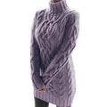 Whitney Elegant Cable Knit Sweater Dress