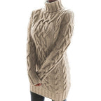 Whitney Elegant Cable Knit Sweater Dress
