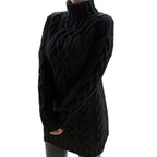 Whitney Elegant Cable Knit Sweater Dress