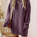 Collins Women's Diamond Cable Knit Dress