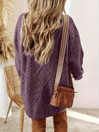 Collins Women's Diamond Cable Knit Dress