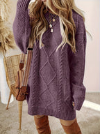 Collins Women's Diamond Cable Knit Dress