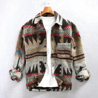 Everett Men's Aztec Print Flannel Overshirt