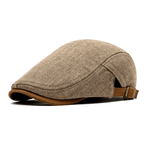 Weston Men's Herringbone Flat Cap