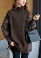 Odalys Women's Oversized Sweater | Quilted Patchwork