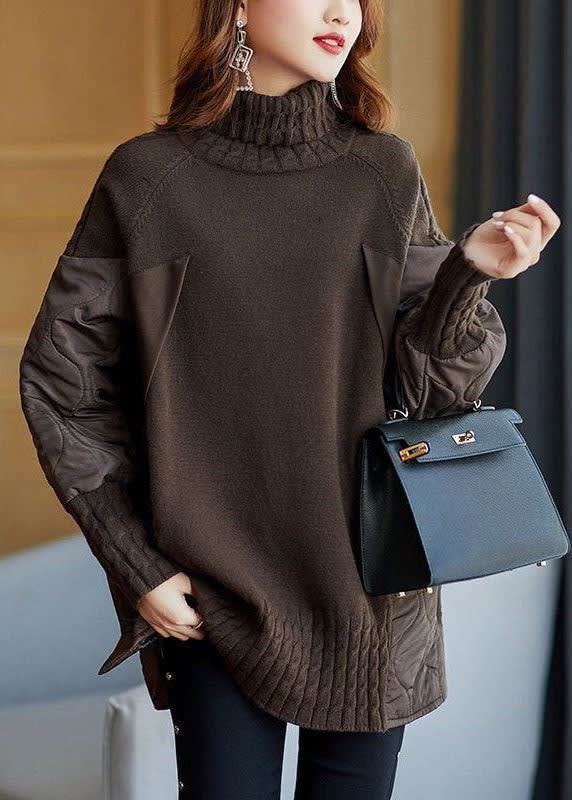 Odalys Women's Oversized Sweater | Quilted Patchwork