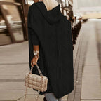 Ellen Women's Diamond Knit Hooded Cardigan