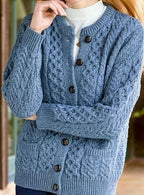 Hadley Women's Cable Knit Button Cardigan